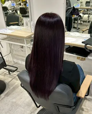 ロング カラー himari💜 暖色/レイヤーカットのヘアスタイル