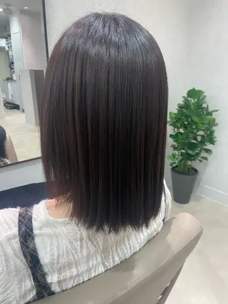 ミディアム 🎀艶カラー/ 縮毛矯正🤍ミイナのヘアスタイル