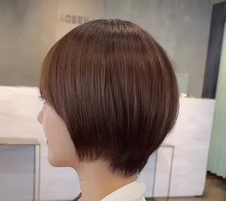 ショート 似合わせパーマ カラー/ゼンのヘアスタイル