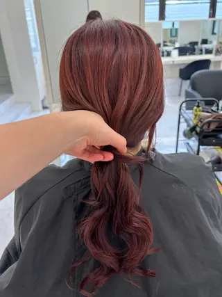 セミロング カラー Ayano‪‪🎀似 合わせ×透明感🎀のヘアスタイル