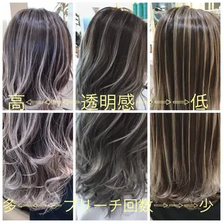 ミディアム カラー 山崎俊輔/髪質改善 /バレイヤージュのヘアスタイル