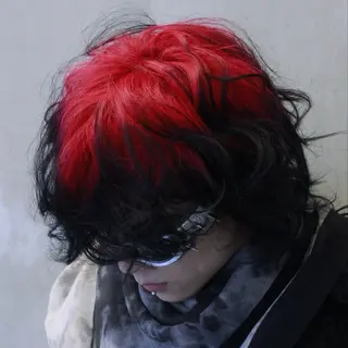 ミディアム カラー ⚡️ハイトーン/ デザインカラー⚡️のヘアスタイル