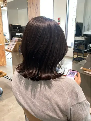 ミディアム 透明感カラー 天羅のヘアスタイル