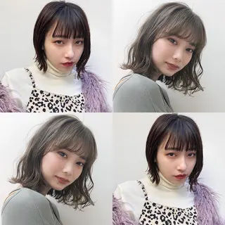 ミディアム カラー 髪質改善/縮毛矯正/ トリートメント/庭田のヘアスタイル