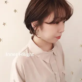 ショート カラー 市川 千夏のヘアスタイル
