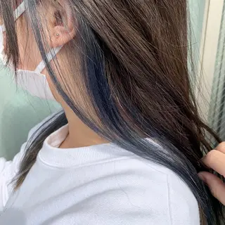 セミロング カラー ｶﾉ / 艶カラー/レイヤーのヘアスタイル