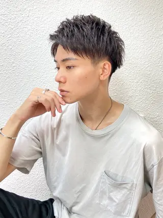 ショート メンズ 🦋透明感カラー🦋 なつやのヘアスタイル