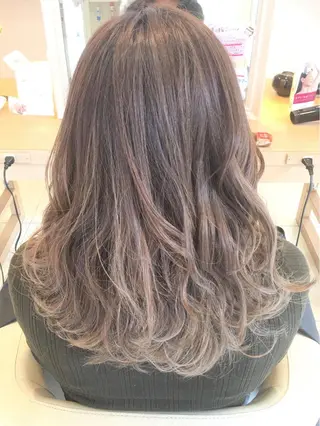 セミロング カラー 小田原NO1 美容師 飯田飛翔のヘアスタイル