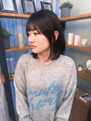 ミディアム Zina 千早店 藤 辰也のヘアスタイル