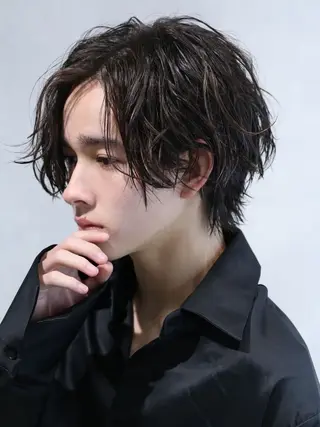 メンズ 縮毛矯正・透明感 カラー💙acoのヘアスタイル