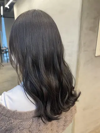 セミロング カラー 💎 透明感カラー ✨Erina 💎のヘアスタイル