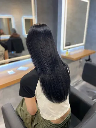 ロング カラー ヘアアレンジ レイヤー×透明感カラ ーHAYATOのヘアスタイル