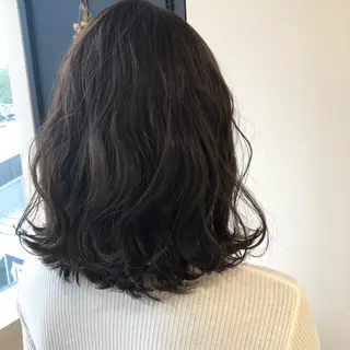 ミディアム カラー 金子 富士のヘアスタイル