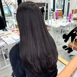 ロング カラー ヘアアレンジ ブリーチなしカラー /新百合ヶ丘/安形翔のヘアスタイル