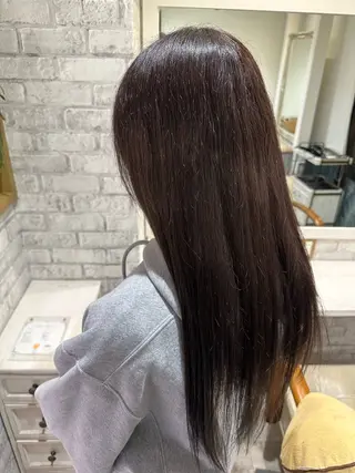 ロング カラー 長谷川 幸帆のヘアスタイル