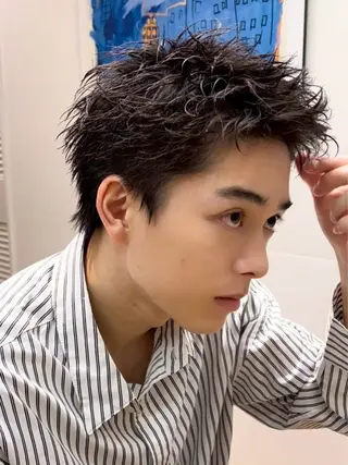 パーマ 【公式】メンズサロン LUCEY福岡大名のヘアスタイル