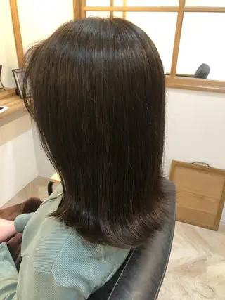 ミディアム ayumi ／透明感カラーのヘアスタイル