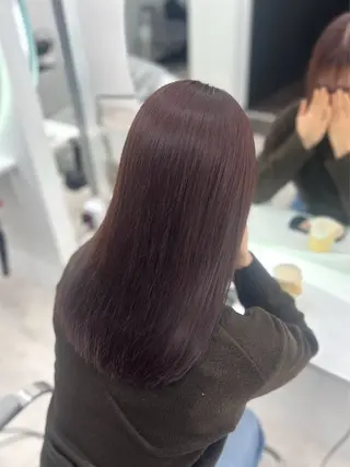 セミロング カラー 武田 唯来のヘアスタイル