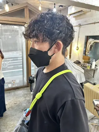 ショート パーマ メンズ 🌼U24 ヘアデザインラボのヘアスタイル