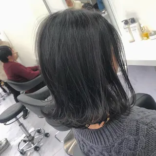 ミディアム カラー ヘアアレンジ 美髪矯正/透明感カラ ー🫧YUUKI🫧のヘアスタイル
