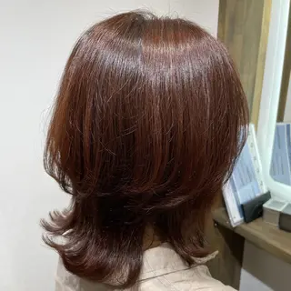 ミディアム カラー パーマPrivate SalonNoa名駅のヘアスタイル