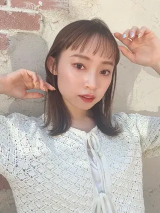 ミディアム カラー 🪭risa 暖色/レイヤー🪭のヘアスタイル