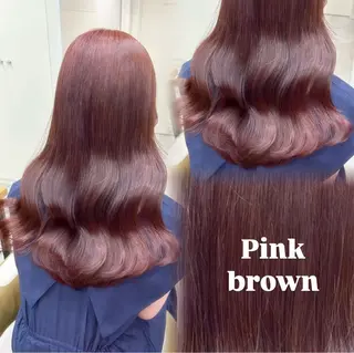 ロング ブリーチなしWカラー 暖色カラー/mayuのヘアスタイル