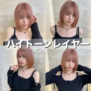 ミディアム 小顔カット🫧 縮毛矯正✨/礼二郎のヘアスタイル