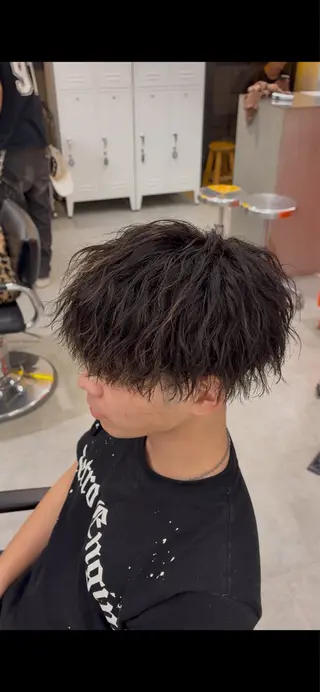パーマ メンズ シャドウパーマ/ピン パーマ/だいじゅのヘアスタイル