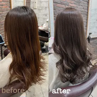 ロング カラー ヘアアレンジ キッズ 五反田　美容院☆張 明星☆韓国ヘアのヘアスタイル