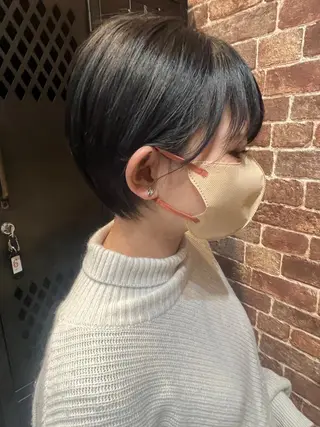 ショート カラー パーマ ヘアアレンジ メンズ キッズ ネイル マツエク・マツパ アイブロウ 久木原 ゆりのヘアスタイル