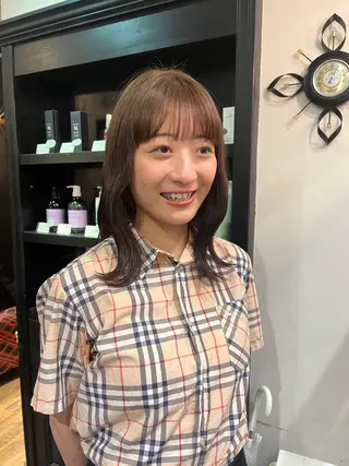 カラー 竹内 穂乃佳のヘアスタイル