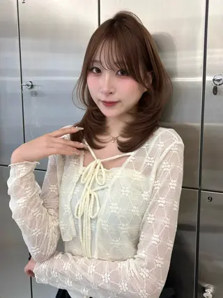 ミディアム 桑原 海夕のヘアスタイル