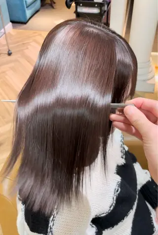 ロング 美髪縮毛矯正🩶 髪質改善/Shinaのヘアスタイル