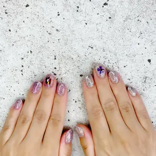 ミディアム カラー パーマ ヘアアレンジ メンズ キッズ ネイル マツエク・マツパ Salon Ｋのネイルデザイン