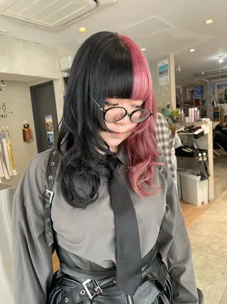 ロング カラー 似合わせカット/ デザインカラー🦄のヘアスタイル