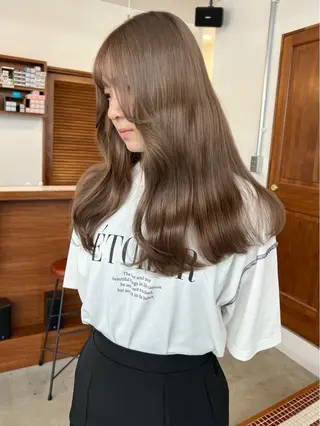セミロング いざわりお /梅田/ブリーチのヘアスタイル