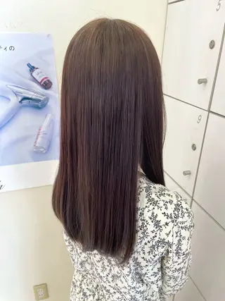 ロング カラー 💗透明感カラー💗 にしぞえ ななみのヘアスタイル