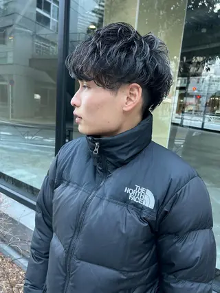 ショート パーマ メンズ 💈メンズ短髪特化 ✂︎伊藤大輝💈のヘアスタイル