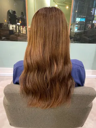 ロング カラー 中井 菜々香のヘアスタイル