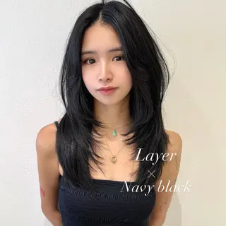 セミロング 韓国𝐻𝑎𝑖𝑟 🇰🇷🖤ハラのヘアスタイル