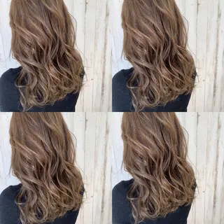 セミロング カラー 心斎橋韓国ボブ 好原良真のヘアスタイル