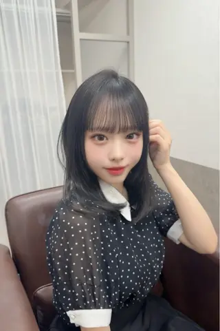 セミロング カラー レイヤーカット/ 縮毛矯正🇰🇷早坂のヘアスタイル