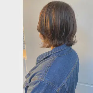 ミディアム カラー 🐶 アヤカのヘアスタイル