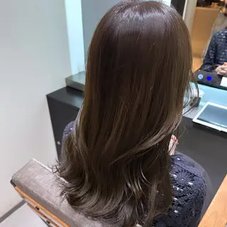 セミロング カラー ヘアアレンジ 🇰🇷韓国スタイル レイヤー/ayanaのヘアスタイル