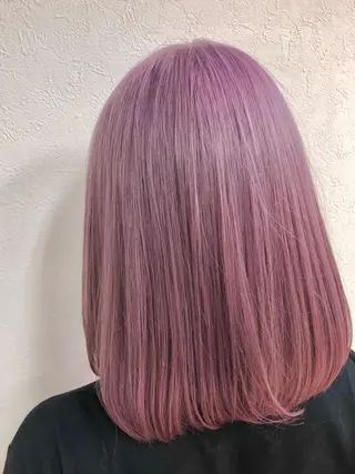 ミディアム カラー ダブルスキルエクステ /羽エクステ白石宇由のヘアスタイル