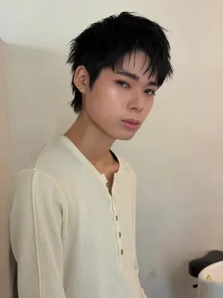 カラー ヘアアレンジ メンズ 透け感ベージュ🤎 韓国ヘアtakutoのヘアスタイル
