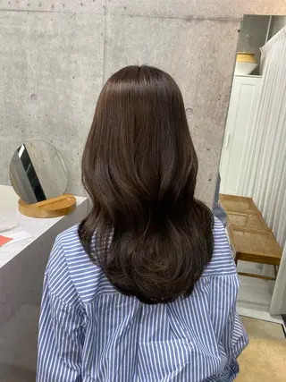 セミロング 透明感color♡ Ibukiのヘアスタイル
