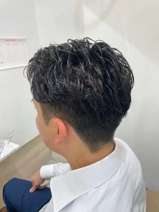 パーマ メンズ 中野 健人のヘアスタイル