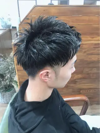 ショート メンズ Rug Relief 吉田のヘアスタイル